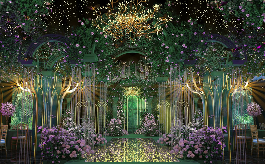 天峻奇妙森林婚礼堂效果展示